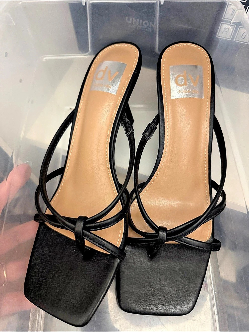 dv by Dolce Vita Strappy Heels in Black Like New